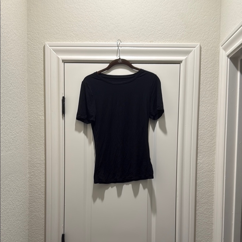 Black Fitted Short Sleeve T-Shirt